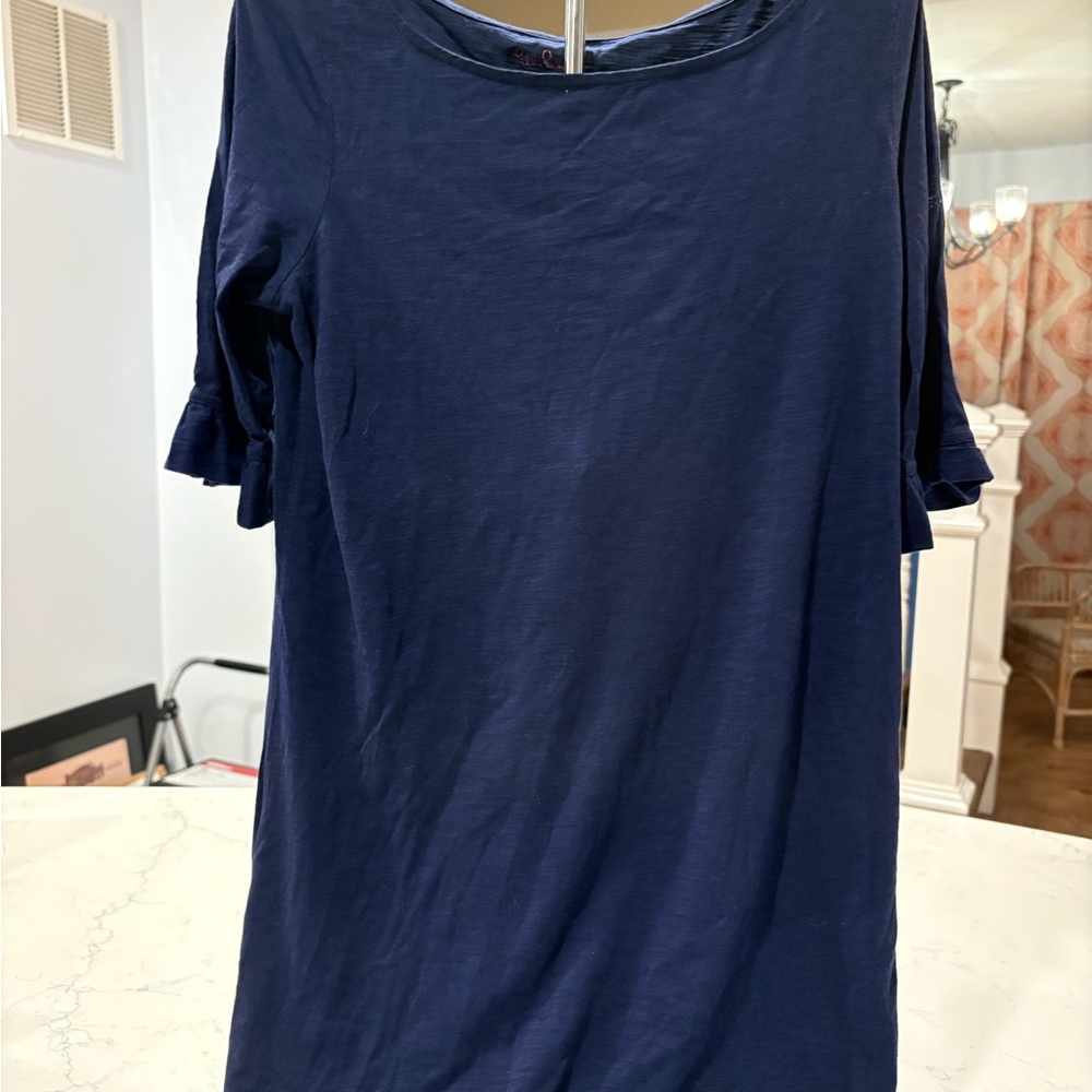 Lilly Pulitzer Navy Blue Cotton Top